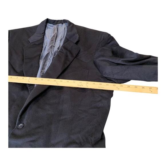 Tom James Blazer Men's Blue Velvet Size 40 Custom Suit Jacket Wedding - Picture 4 of 11